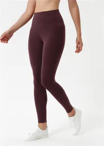 Pantaloni yoga vita alta da donna, leggings sportivi modellanti, collant fitness elastici palestra.