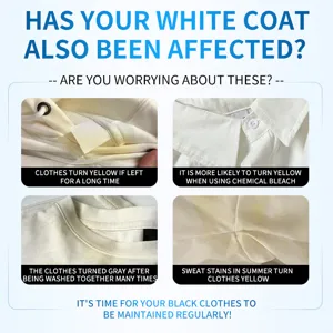 Feuilles de lavage efficaces pour éliminer les taches et blanchir les vêtements.