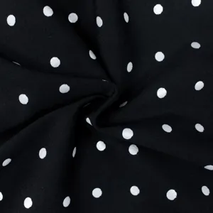 Zwarte stof met zilveren stippen, 75 procent nylon en 25 procent elastaan voor sportleggings