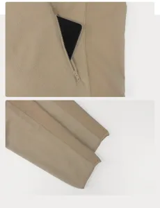 Detail shot of women's warm fleece casual jacket with zipper pocket and sleeves design.