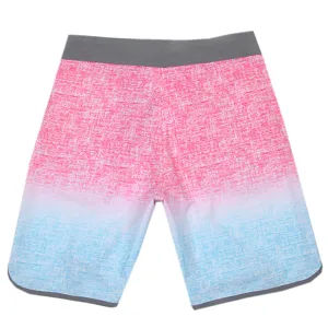 Men's gradient board shorts quick dry swim trunks for beach surfing and casual sports