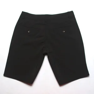 Short de plage noir pour homme séchage rapide, design poche arrière, tissu extensible.