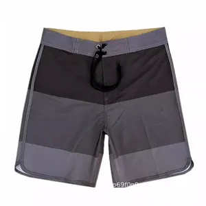 Men's Quick Dry Board Shorts Casual Striped Color Block Beach Swim Trunks High Stretch Summer Surf Shorts