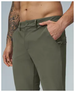 Men's golf quick-dry casual straight trousers breathable outdoor commuter sports pants