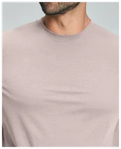 Close-up detail of mens breathable quick-dry sports t-shirt, fine pore moisture wicking.