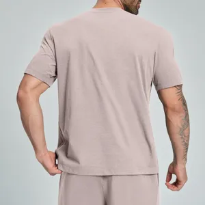 Men's sports quick-dry breathable short sleeve T-shirt for fitness, running, and outdoor.
