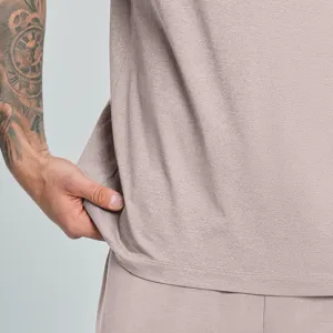 Men's quick-dry sports fitness short sleeve t-shirt breathable workout running gym top apparel