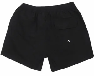 Comodi pantaloncini da surf neri da uomo con pratica tasca posteriore per la spiaggia.