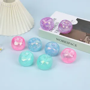 Slow Rising Squishy Toy Glitter Apple Squeeze Ball Stress Relief Sensory Fidget Toy For Adults And Kids
