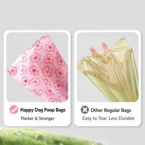 Thickened disposable pet waste bags for dogs and cats, leakproof and durable pick up supplies.