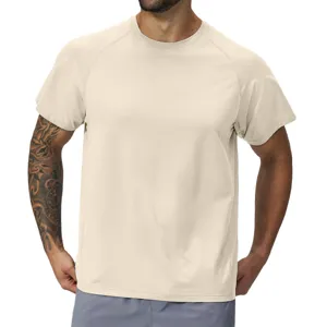Men quick dry short sleeve sports t-shirt breathable fitness outdoor casual apparel main
