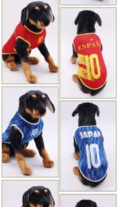 Gilet maillot de football pour animaux, chiens et chats, vêtements de sport d'été respirants.