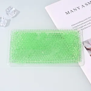 Coussin de refroidissement en gel vert carré compresse froide pour soins postpartum et front