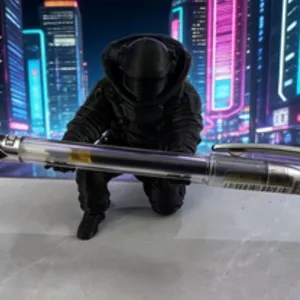 Porte-Stylo Ninja Imprimé en 3D Ornement de Rangement de Bureau Créatif en Plastique ABS Figurine Guerrier Sombre Cadeau de Décoration de Bureau