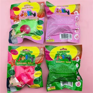 Niños globo de gelatina inflable juguete, pelota de agua suave y rebotante para jugar.
