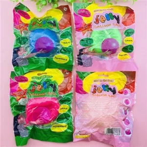 Globo inflable Jelly brillante en la oscuridad juguete de goma suave y elástico para niños divertido.
