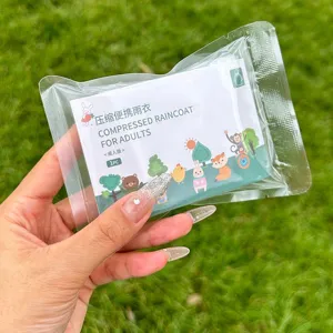 Poncho De Pluie Transparent Épais Jetable Portable Pour Adultes Et Enfants Voyage En Plein Air Pêche