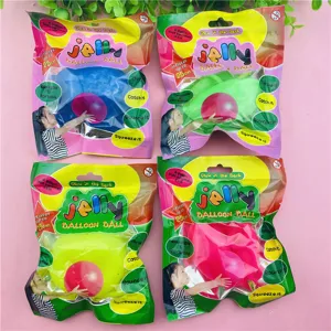 Globo de gelatina reutilizable juguete luminoso globo de agua para niños juego al aire libre 25cm