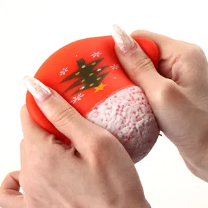 Giocattolo antistress guanto di Natale rimbalzo lento grazioso regalo per bambini e adulti