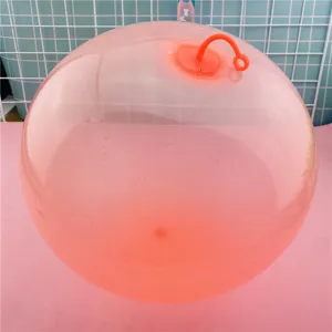 Gran bola inflable transparente, pelota de agua de goma blanda elástica para niños al aire libre.