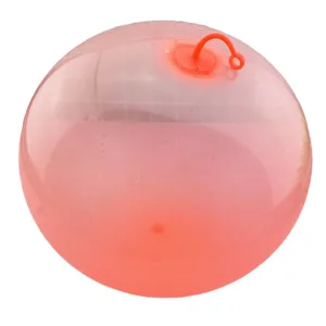 Bola de burbuja inflable transparente rosa pelota de juguete de aire de goma suave elástica