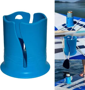 Siliconen kajak drinkbekerhouder voor SUP-boards, flexibele fleshouder voor watersport.