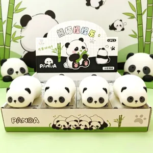 Panda squishy speelgoed schattige dieren antistress fidget toys set van 12 stuks kinderen volwassenen