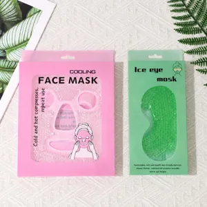 Reusable Gel Ice Face Mask and Eye Mask Cooling Hot Compress Soft Beads Cover Relax!