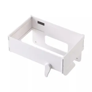 Wall Mounted Foldable Trash Bag Rack Creative Plastic Garbage Storage Holder Organizer For Kitchen Bathroom Household Daily Use