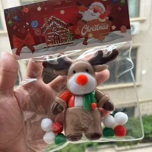 Cadeau de décompression de jouet de compression de renne de Noël Père Noël mignon nouveauté article