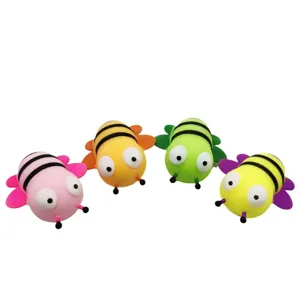 Χαριτωμένο παιχνίδι άγχους μέλισσα squishy, ​​πολύχρωμο κινούμενο σχέδιο καινοτομία fidget.