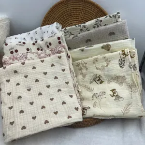 Neonato Stampa Grafica Asciugamano Da Bagno Morbido Cotone Gaze Coperta Per Letto 3pz