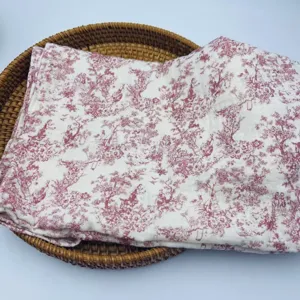 Coperta in cotone per neonati lenzuolo da bagno vista dettagliata tessuto morbido e stampato