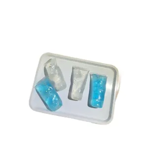 Juguete para apretar antiestres forma pasta de dientes gel purpurina juguete sensorial