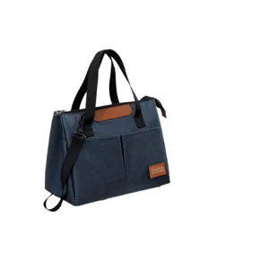 Borsa termica per pranzo elegante e di grande capacità con tracolla per i pasti quotidiani.