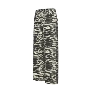 Black and white zebra striped baggy loose straight denim jeans for men and women streetwear.