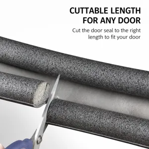 Guarnizione per sotto porta isolante acustica in gommapiuma antivento e antispifferi.
