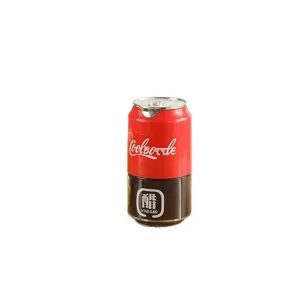 Creative glass oil and vinegar dispenser bottle, beverage can shape kitchen container.