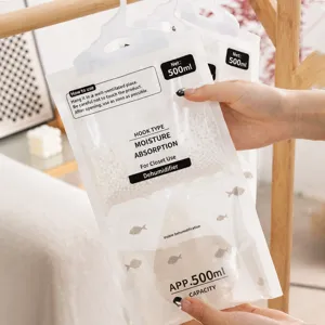 Hanging wardrobe dehumidifier bag moisture absorber packet for closet home dampness proof
