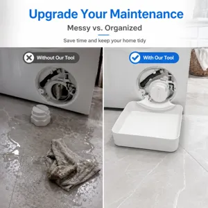 Washing Machine Drip Tray Anti Overflow Water Diversion Tray Household Drainage Tray Detachable Plastic Water Collector Tool