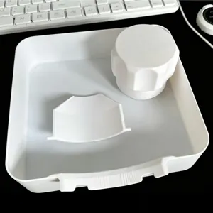 Washing machine water collection tray anti-overflow guide tray set for home laundry use.