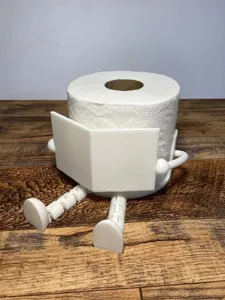 Nouveau porte papier toilette lisant imprime 3d support de mouchoir drôle salle de bain