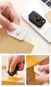 Comodo mini taglierino portatile sicuro e retrattile per aprire pacchi e scatoloni