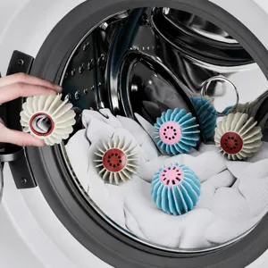 Household Laundry Washing Machine Anti Tangling Cleaning Ball And Color Catcher Sheet Practical Tool