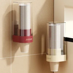 Distributore murale di bicchieri di carta usa e getta antipolvere per cucina ufficio casa.