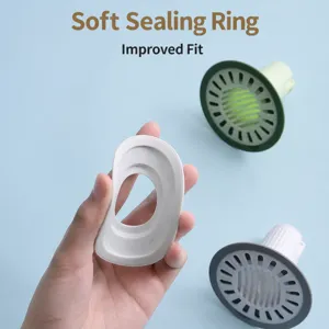 Noyau de drain de sol de salle de bain avec anneau d'etancheite souple pour la maison.