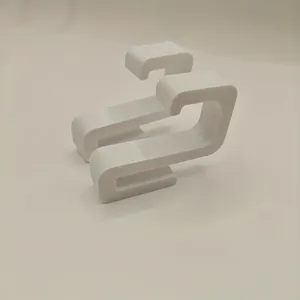 Weißer Kunststoff Duschglas Türhaken bohrfrei Clip Handtuchhalter für Badezimmer.