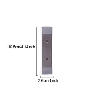 Detailed view of magnetic toilet descaling cleaning stick showing precise dimensions.