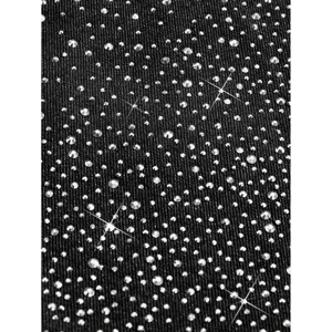 Short en jean noir pour homme strass tissu gros plan non extensible étincelant été nouveau