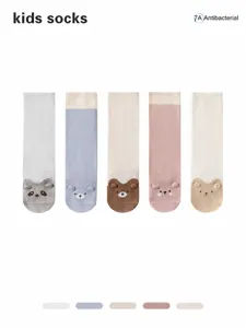 Infant Over The Knee Cotton Socks Cute Cartoon Animal Design Baby High Tube Socks Soft Non-Binding Newborn Long Socks